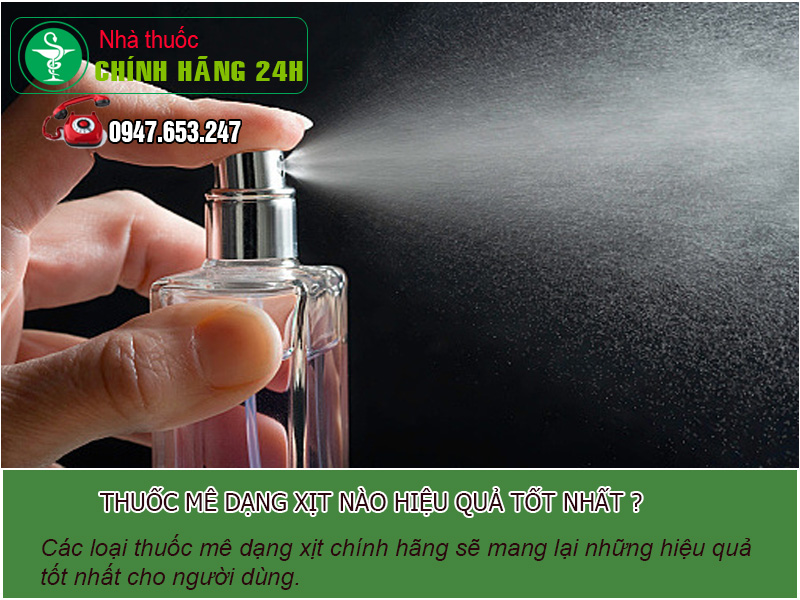 Thuốc mê dạng xịt gây mê cực sâu