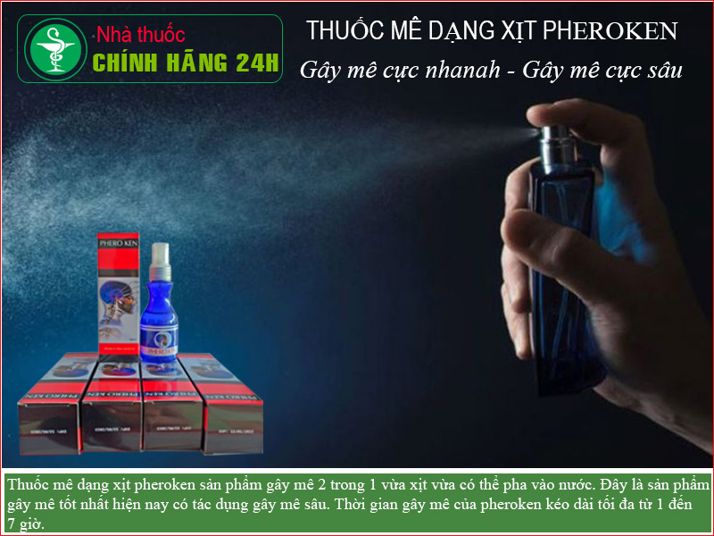 Thuốc mê dạng xịt gây mê cực sâu tối đa 7 giờ