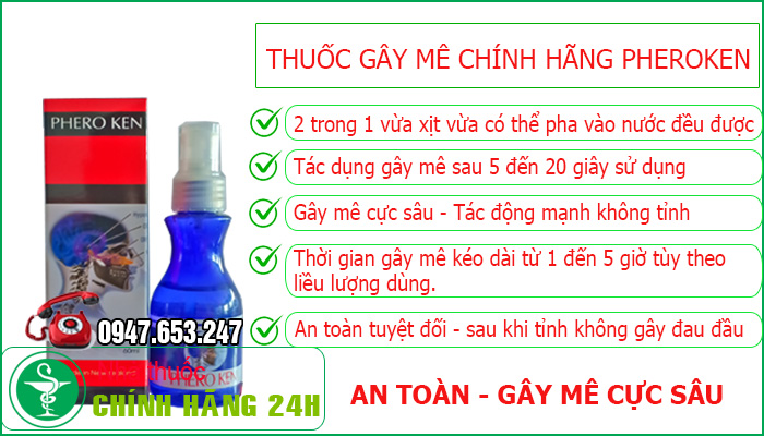 thuốc mê pheroken đứng đầu top 7 loại thuốc mê mạnh nhất hiện nay